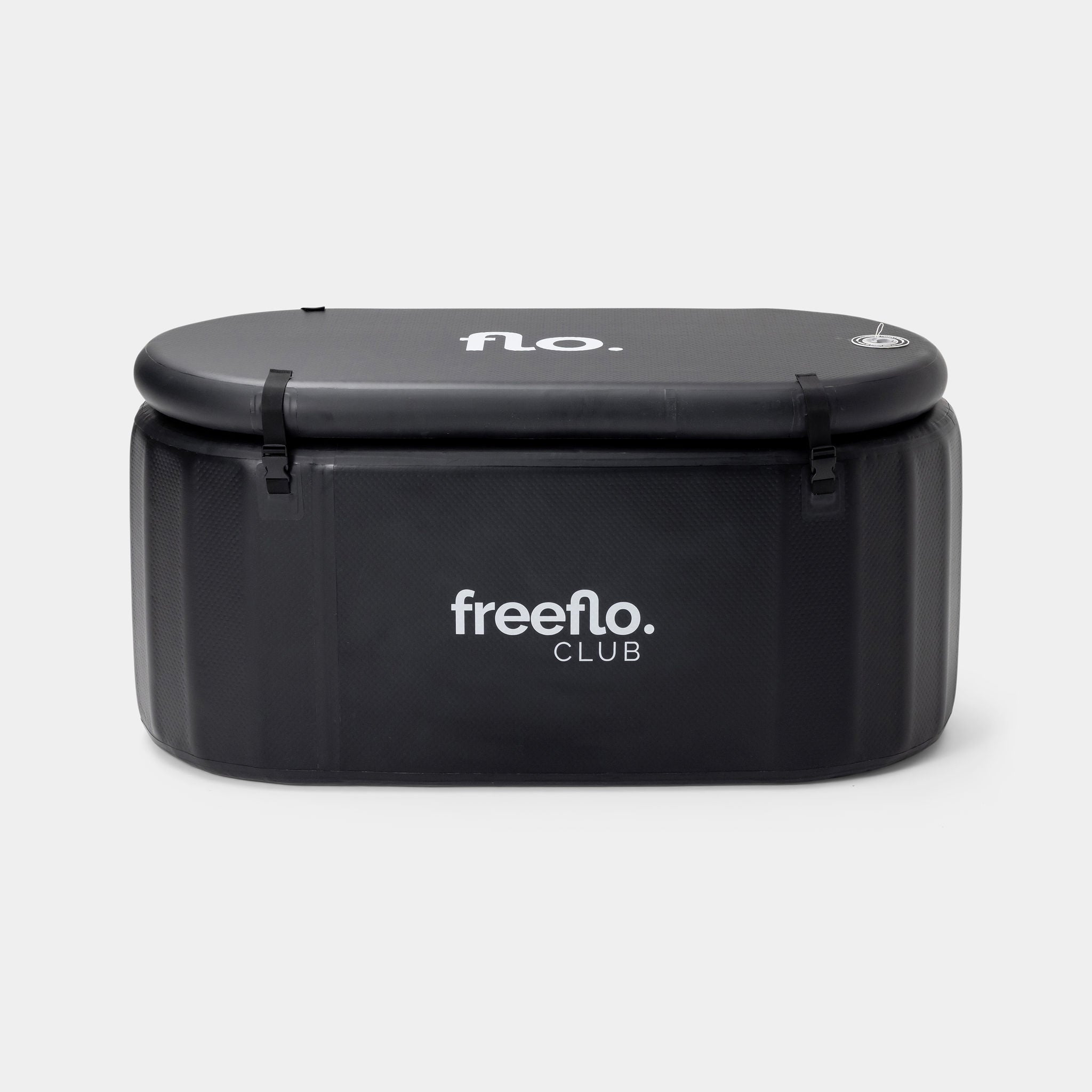 Flo Axis Ice Bath front view with lid
