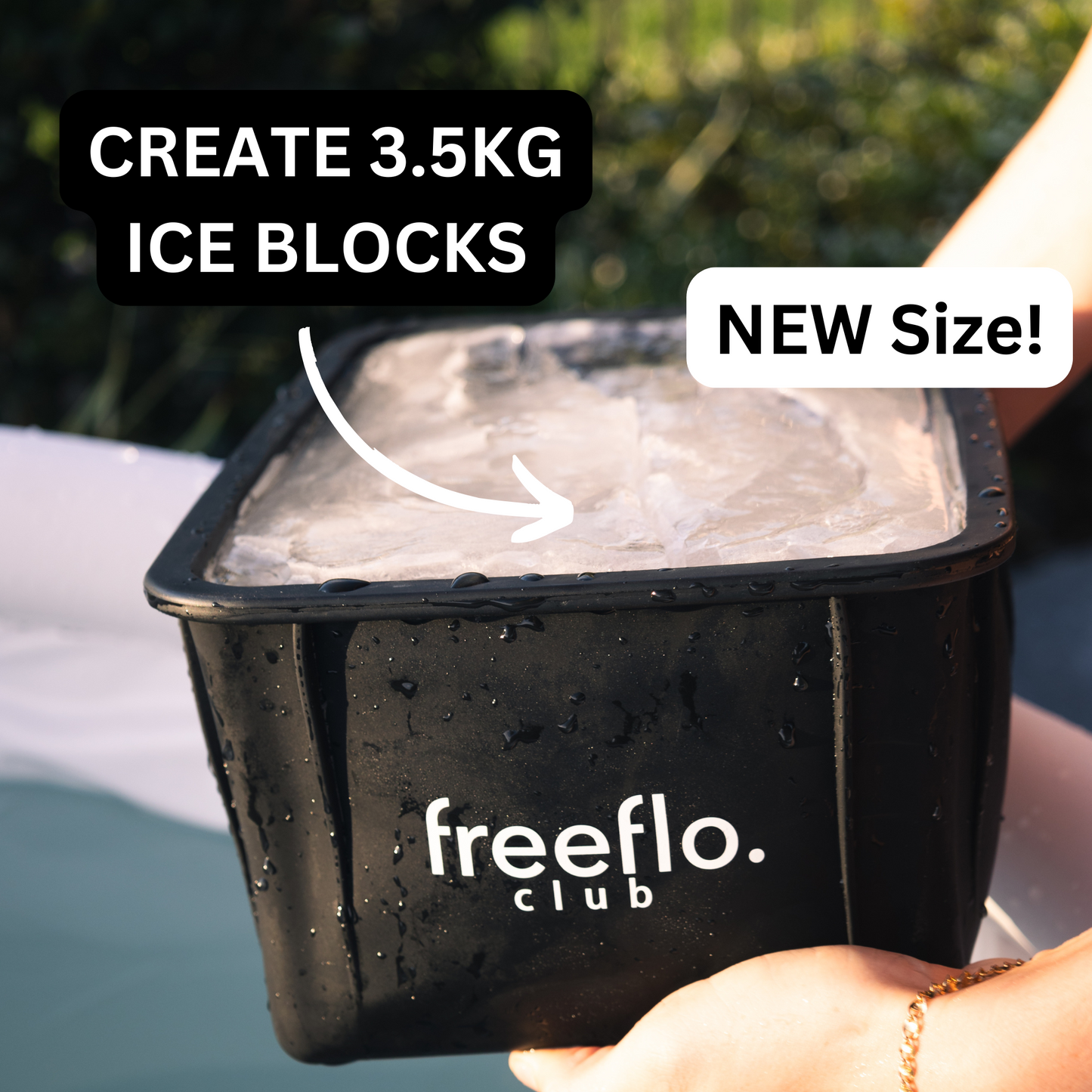 NEW XL Silicone Ice Block Tray (3.5kg Blocks)