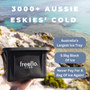 Ice block made with Freeflo Club tray lasting longer than servo bags in an eski