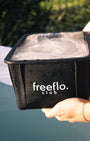 Freeflo Club 5.5KG Big Block Tray filled with ice, ideal for ice baths and recovery