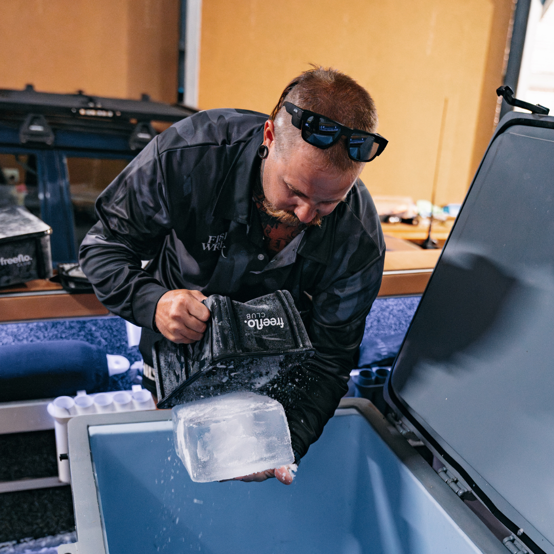 Freeflo Ice Tray in Use