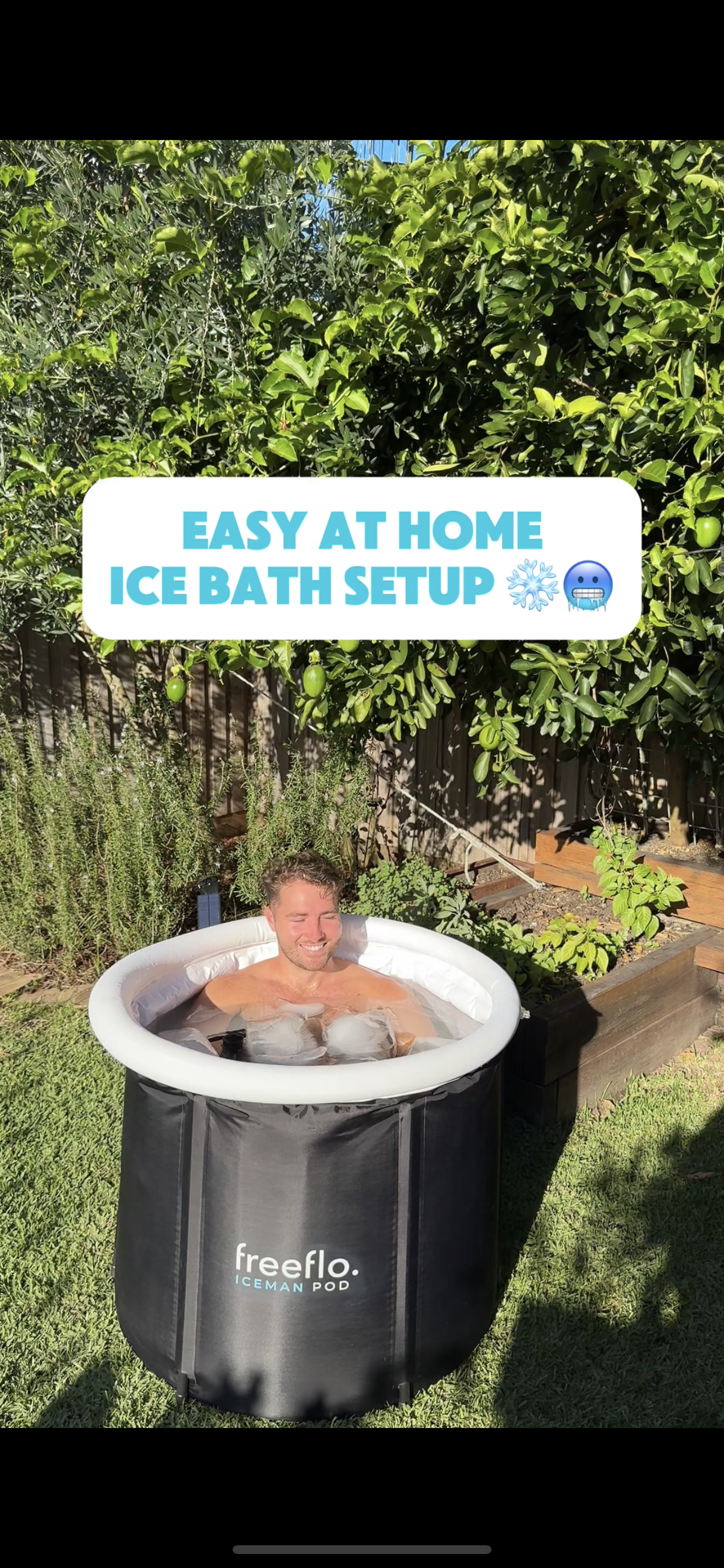 Video tutorial on how to set up the ICEMAN POD portable ice bath